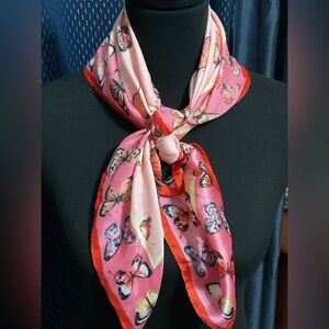 International Concepts INC Pink Butterfly Scarf NWOT